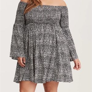 Torrid Abstract Print Dress